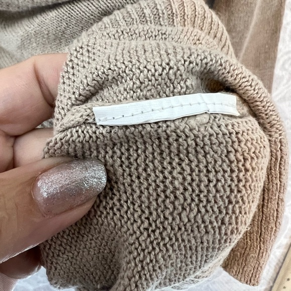 OLD NAVY GUC BIEGE LONG HALF 3/4 SLEEVE DROP SHOULDER TUNIC STYLE L LARGE 706 - Picture 8 of 9